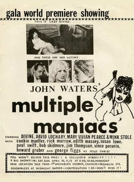 دانلود فیلم Multiple Maniacs / دیوانگانی چند